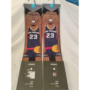 Stance Anthony Davis Socks Lot Of 2 New Orleans MSRP $20/Each Men's Sz Large